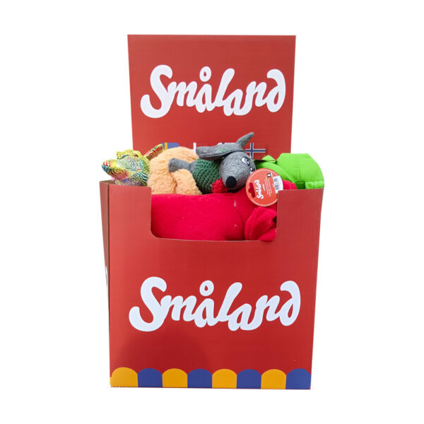 Småland Toys Display med 30 Stora Leksaker – Blandade Figurer, 30–40 cm