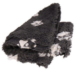 Active Canis Vetbed Hundfilt 100x150cm Storlek Large Grå med Tassar