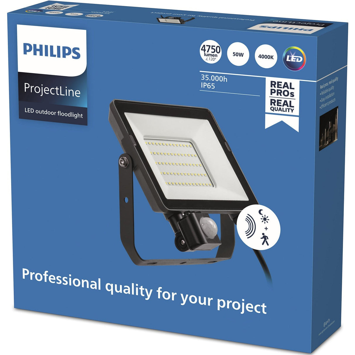 Philips ProjectLine Strålkastare 50W 4750lm Sensor