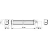 Philips ProjectLine Taklampa 150cm 54W 5400lm IP65