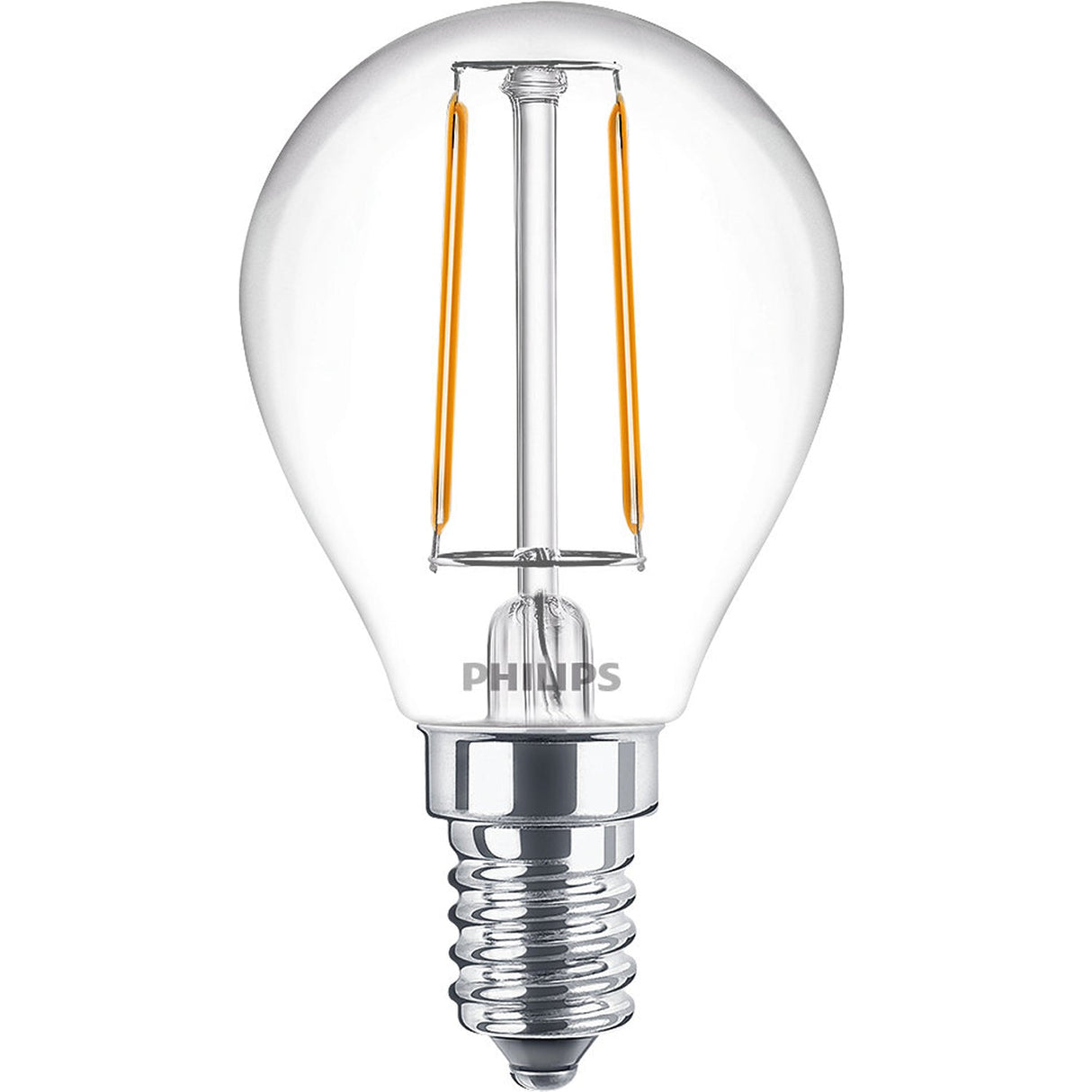 Philips 2-pack LED E14 Klot 2W (25W) Klar 250lm