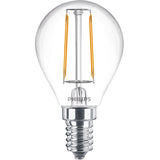 Philips 2-pack LED E14 Klot 2W (25W) Klar 250lm