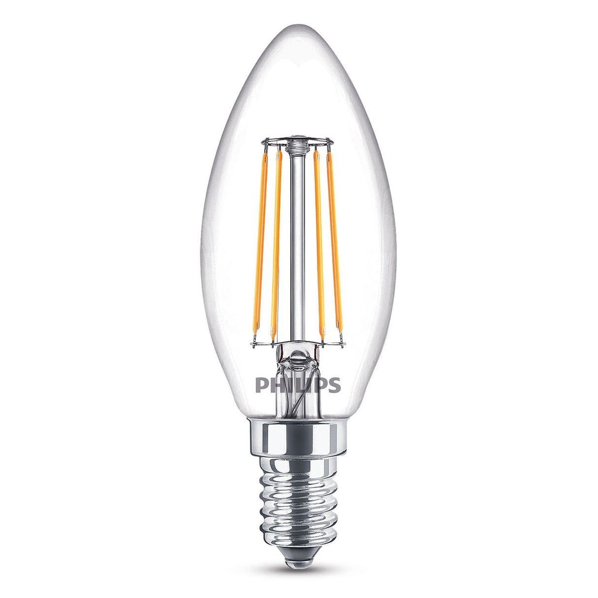 Philips 6-pack LED E14 Kron 4W (40W) Klar 470lm