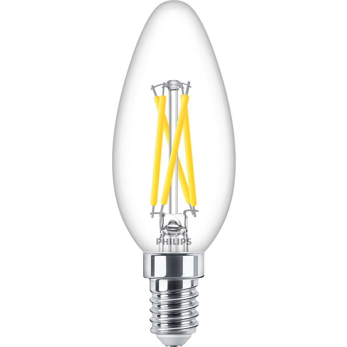 Philips LED E14 Kron 2,5W (25W) Klar Dim WarmGlow 340