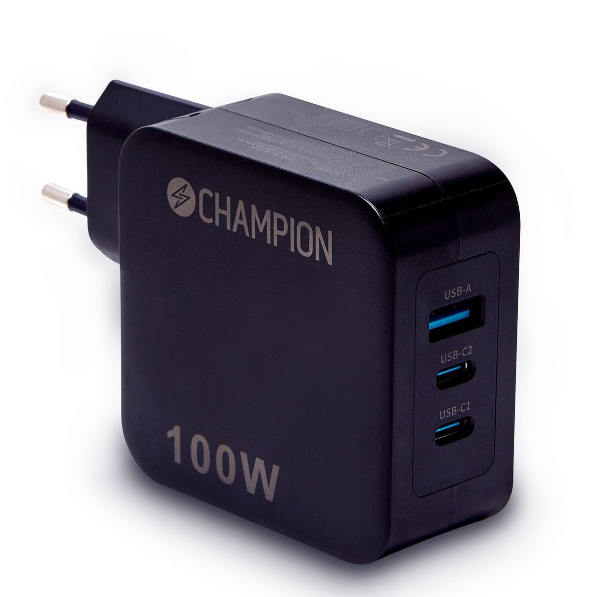 Champion Laddare 100W PD / QC - Svart