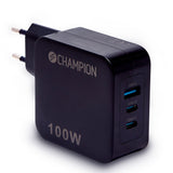 Champion Laddare 100W PD / QC - Svart