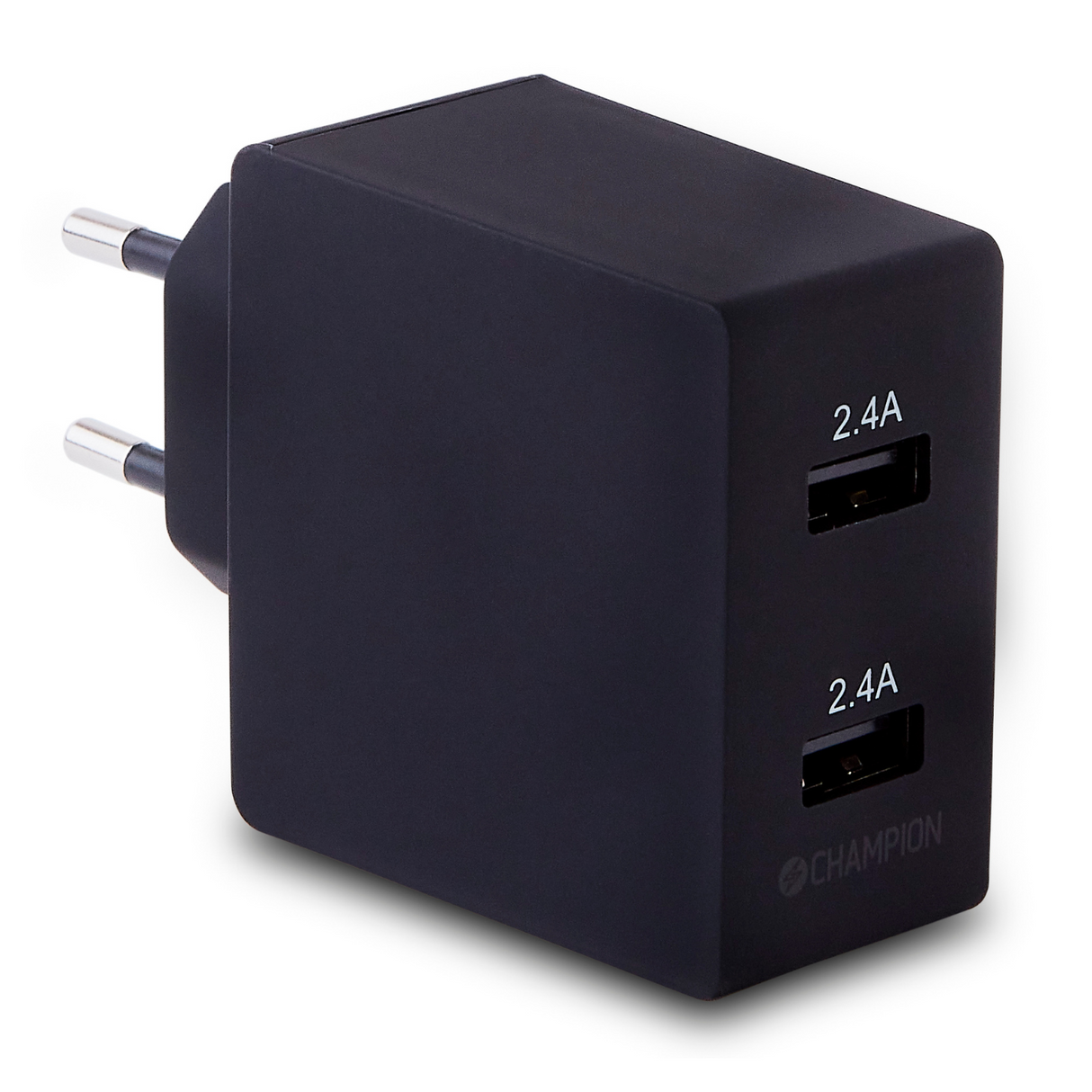 Champion Laddare 24W 2-Port - Svart