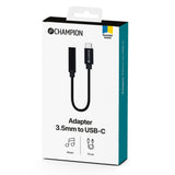 Champion Adapter USB-C till 3,5mm DAC Svart