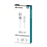 Champion USB-A till Lightning Kabel 1m - Vit