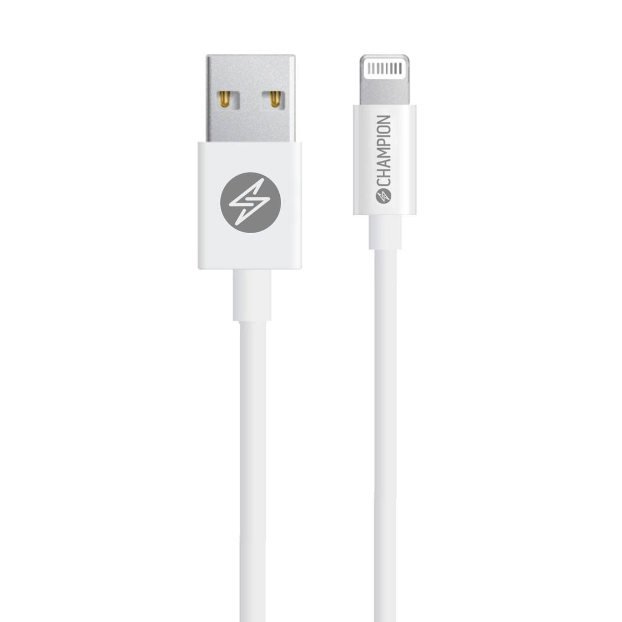 Champion USB-A till Lightning Kabel 1m - Vit