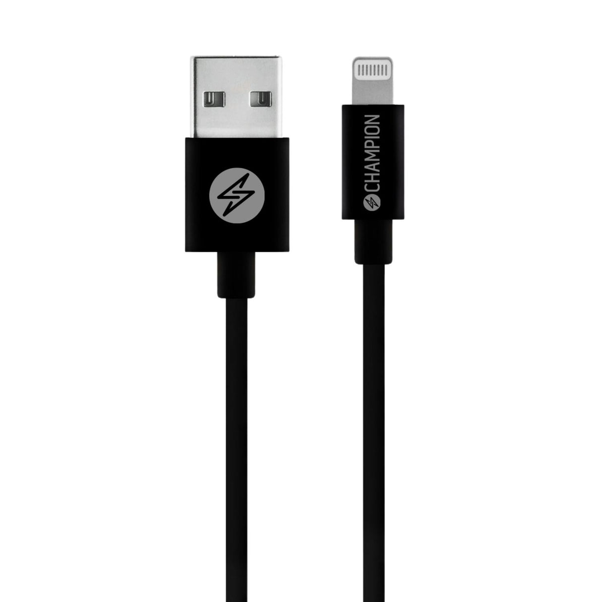 Champion USB-A till Lightning Kabel 1m - Svart