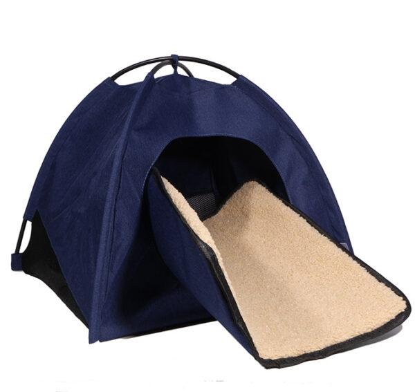 Danish Design Pop-Up Tält för Katt – Blå, 36 × 39 × 39 cm