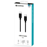 Champion USB-C Kabel 60W 2m - Svart