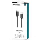 Champion USB-C Kabel 60W 3m - Svart