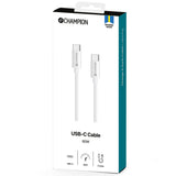 Champion USB-C Kabel 60W 2m - Vit
