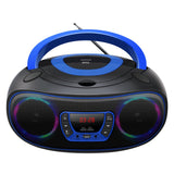 Denver Boombox FM-Radio CD USB Bluetooth TCL-212BTBU Svart/Blå