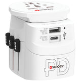 SKROSS Världsreseadapter PRO Light USB AC30PD World PD 30W Jordad