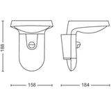 Philips Tyla Vägglampa Solcell Ir-Sensor Ultra Efficient Led 255Lm Ip44 Antracit