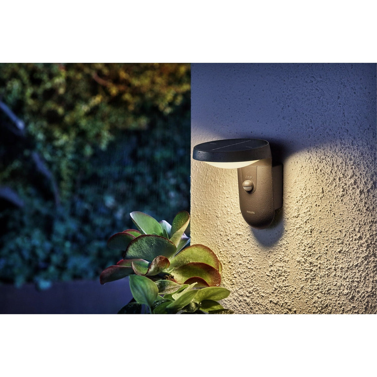 Philips Tyla Vägglampa Solcell Ir-Sensor Ultra Efficient Led 255Lm Ip44 Antracit