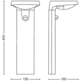 Philips Tyla Piedestal Solcell Ir-Sensor Ultra Efficient Led 255Lm Ip44 Antracit