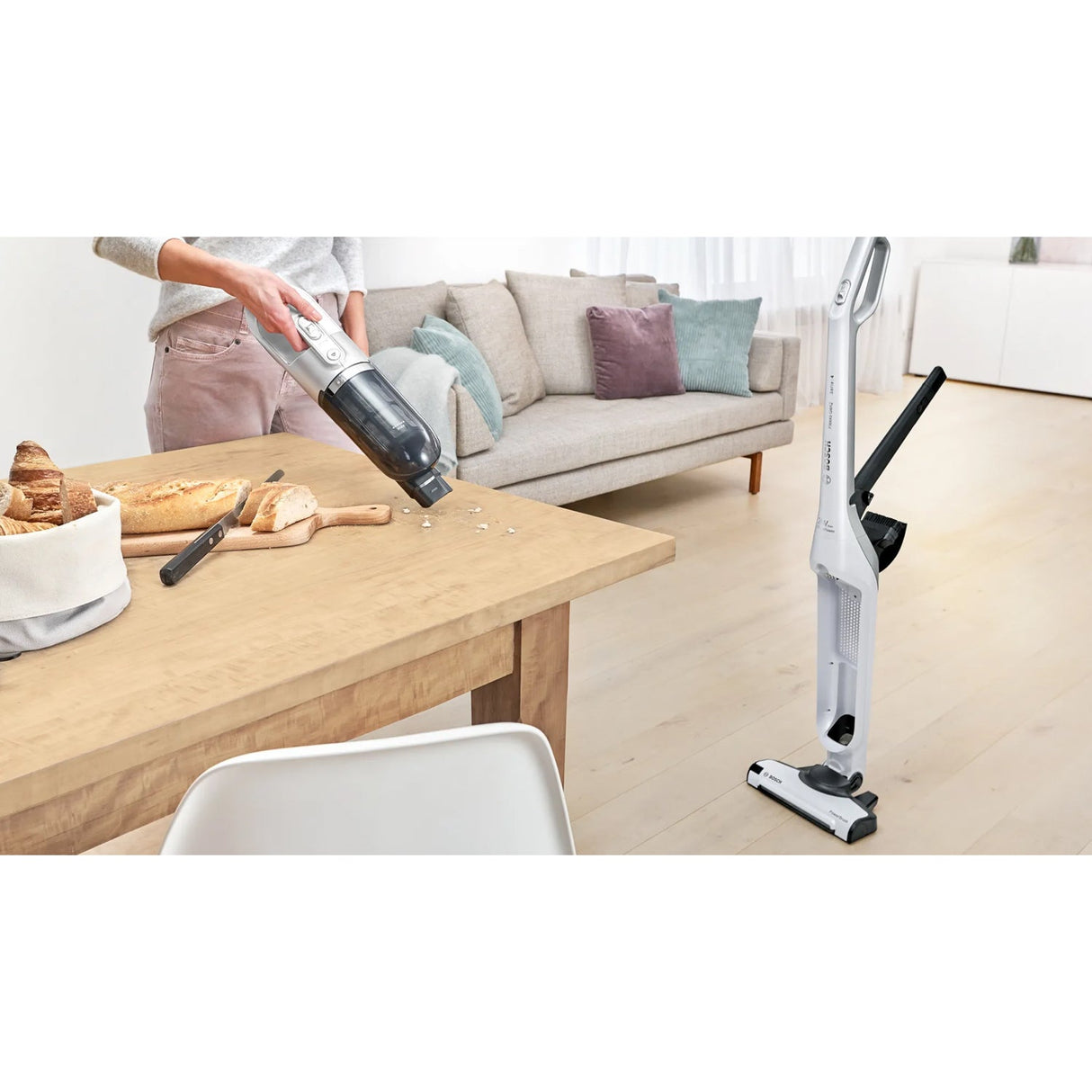 Bosch Skaftdammsugare, Flexxo Gen2 28Vmax, Vit Bbh3All28