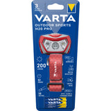 Varta Outdoor Sports H20 Pro Pannlampa 200 lm - Röd