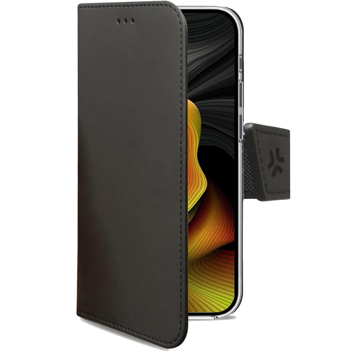 Celly Wally Wallet Case iPhone 15 Pro Max Svart