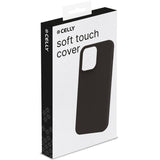 Celly Cromo Soft rubber case iPhone 15 Svart