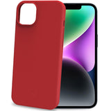 Celly Cromo Soft rubber case iPhone 15 Röd