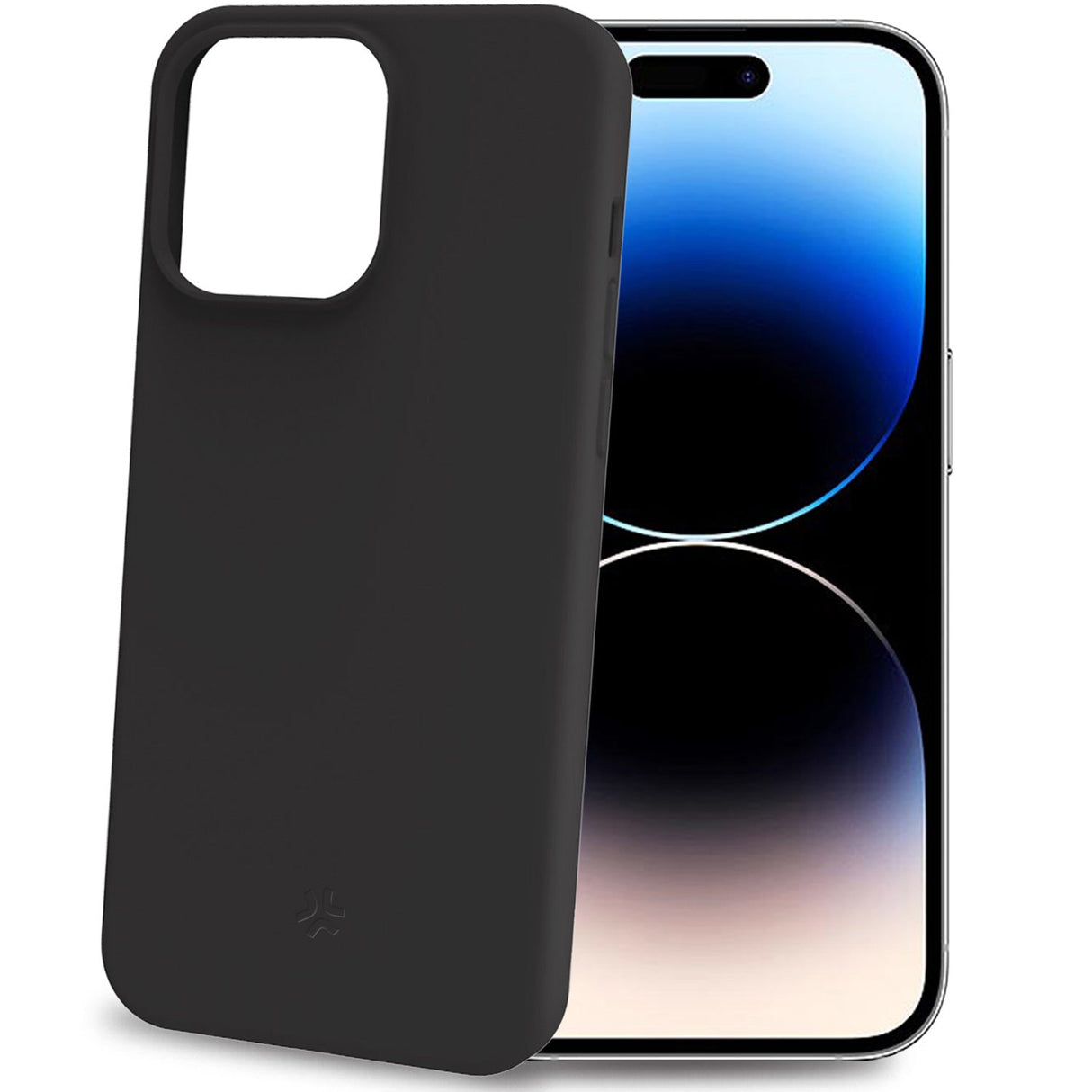 Celly Cromo Soft rubber case iPhone 15 Pro Svart