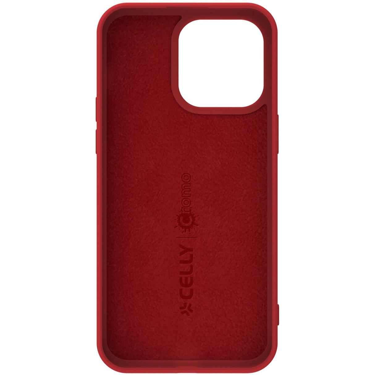 Celly Cromo Soft rubber case iPhone 15 Pro Röd