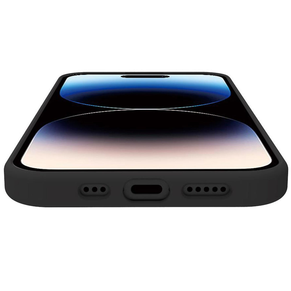 Celly Cromomag Soft rubber case MagSafe-kompatibelt iPhone 15 Pro Svart