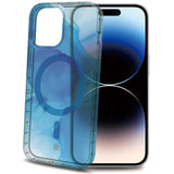 Celly Magshades TPU Cover MagSafe iPhone 15 Pro Blå
