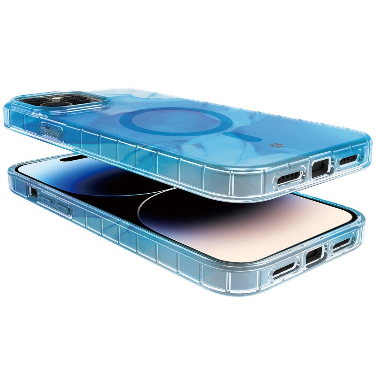 Celly Magshades TPU Cover MagSafe iPhone 15 Pro Blå