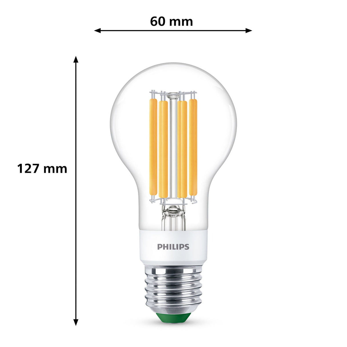 Philips Led E27 Normal 4W (60W) Klar Dimbar 840Lm 2700K Energiklass A
