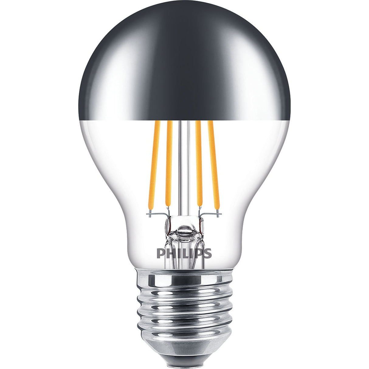 Philips LED E27 Normal Filament Toppförspeglad Dimbar 50 W 650 lm