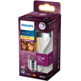 Philips LED E27 Normal Filament Toppförspeglad Dimbar 50 W 650 lm