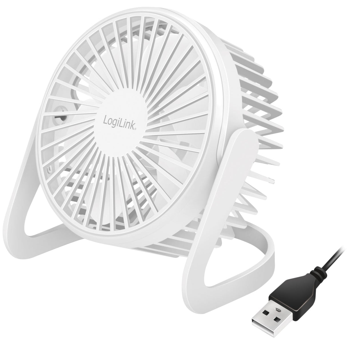 Logilink Usb-Fläkt Ø12,7 Cm Vit