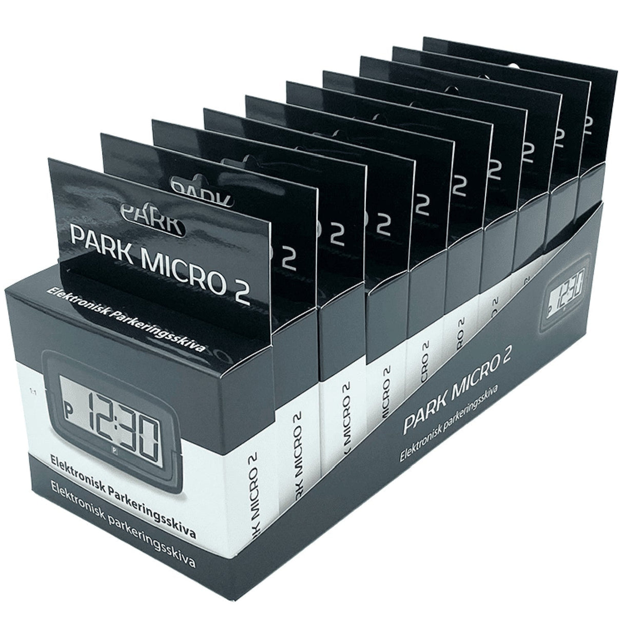 Needit Elektronisk P-Skiva 10-Pack + Displayställ