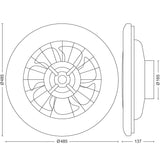Philips Amigo Takfläkt med LED-belysning Varm-/kallvitt 4000 lm