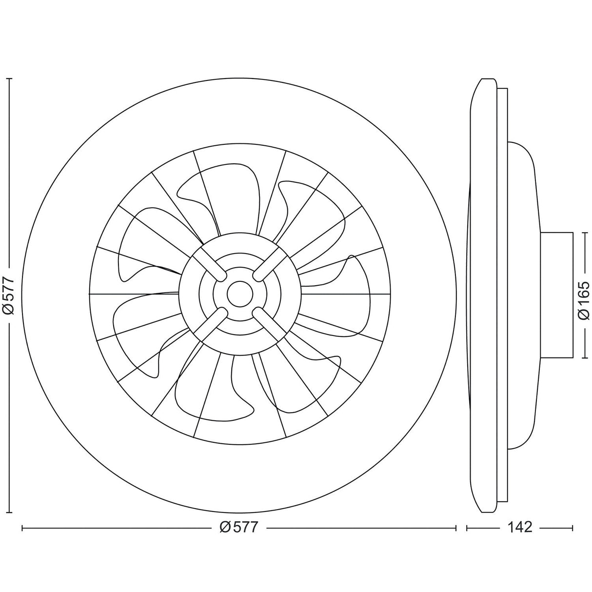 Philips Amigo Takfläkt med LED-belysning Varm-/kallvitt 6000 lm