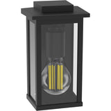 Philips Mirth Väggarmatur (E27-Sockel) Ip44 Aluminium/Glas Svart