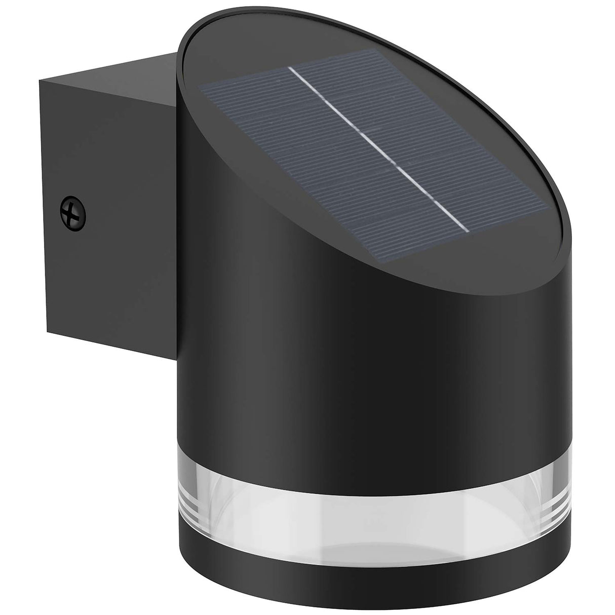 Philips Fyve Vägglampa Vinklad Solcell Ultra Efficient Led 200Lm Svart