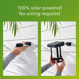 Philips Fyve Vägglampa Vinklad Solcell Ultra Efficient Led 200Lm Svart