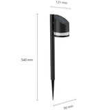 Philips Fyve Trädgårdslampa Vinklad Solcell Ultra Efficient Led 200Lm Svart