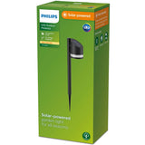Philips Fyve Trädgårdslampa Vinklad Solcell Ultra Efficient Led 200Lm Svart