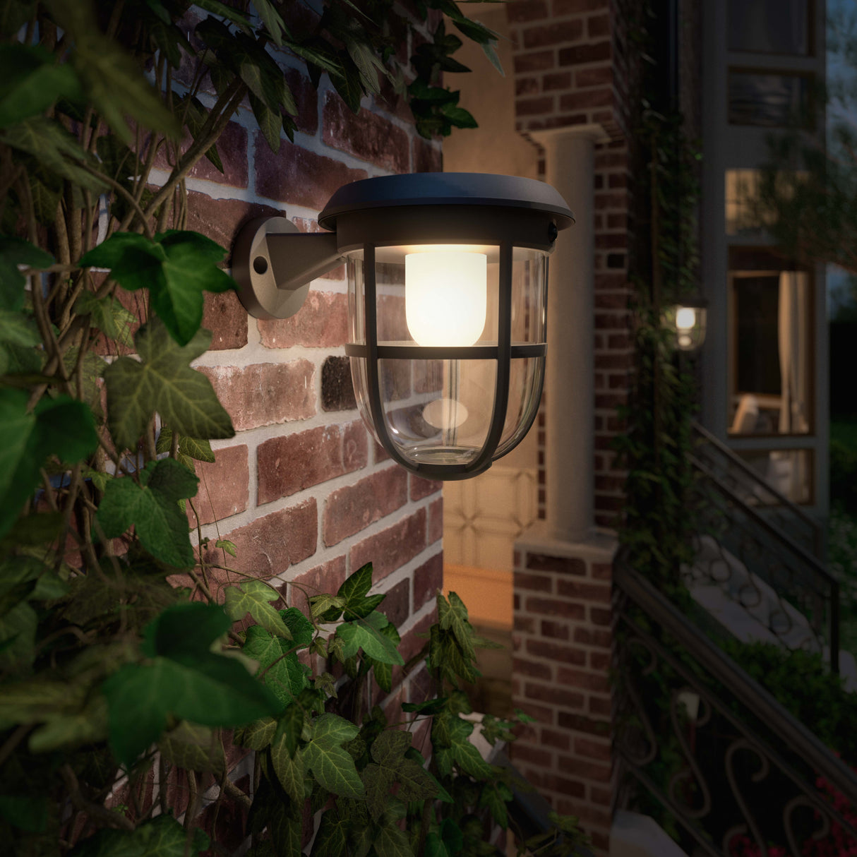 Philips Radii Vägglampa Solcell Ultra Efficient Led 250Lm Svart