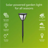 Philips Vapora Trädgårdslampa Solcell Led 200Lm Svart