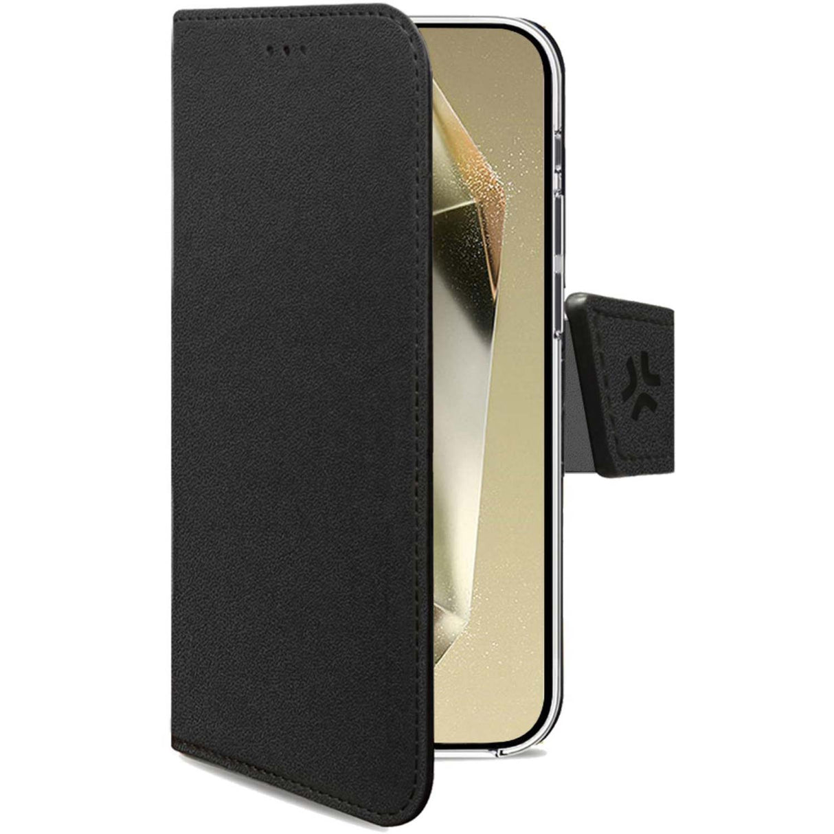 Celly Wally Wallet Case Galaxy S24 Ultra 5G Svart