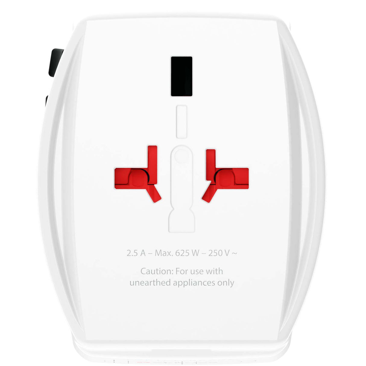 SKROSS Världsreseadapter MUV USB AC65PD – USB-A + USB-C PD 65W Ojordad